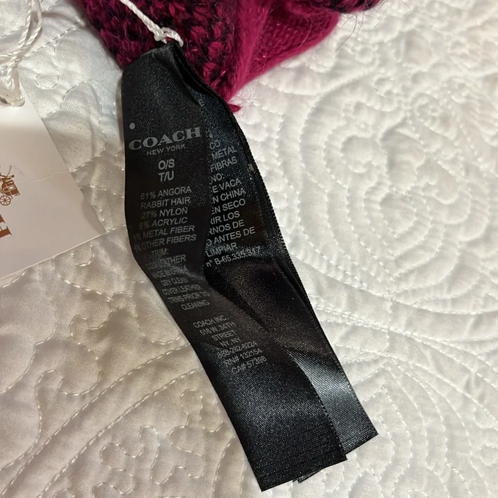 Coach Ocelot‎ touch gloves, NWT